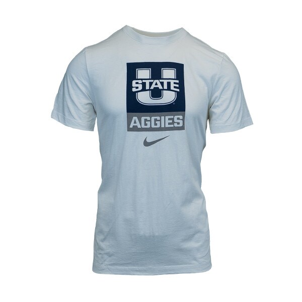 Men's, Nike, White, U-State, Aggies, T-Shirt